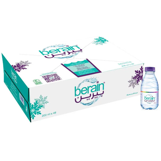 3 Berain Water, 48 Plastic Bottles X 200 ml
