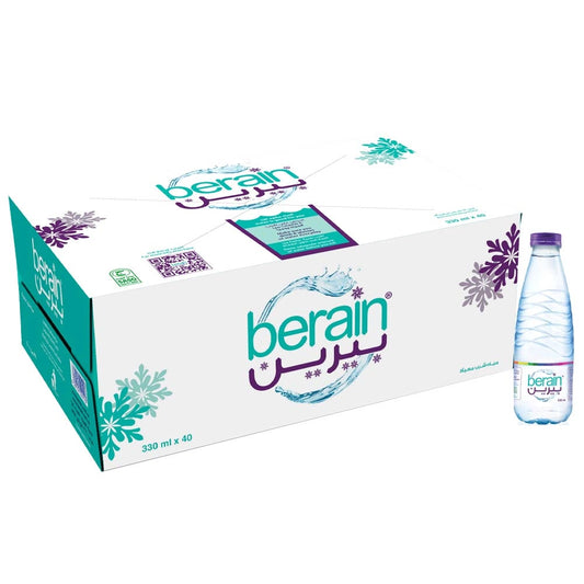 2 Berain Water, 40 Plastic Bottles X 330 ml